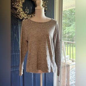Madewell Heather Gray Knit Top size Small